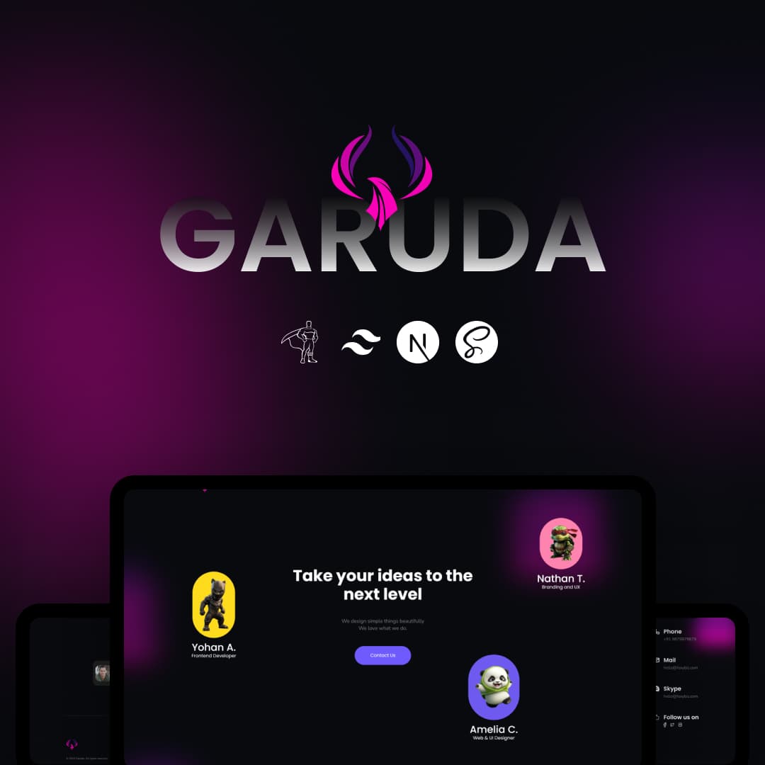Garuda - Next js web agency template